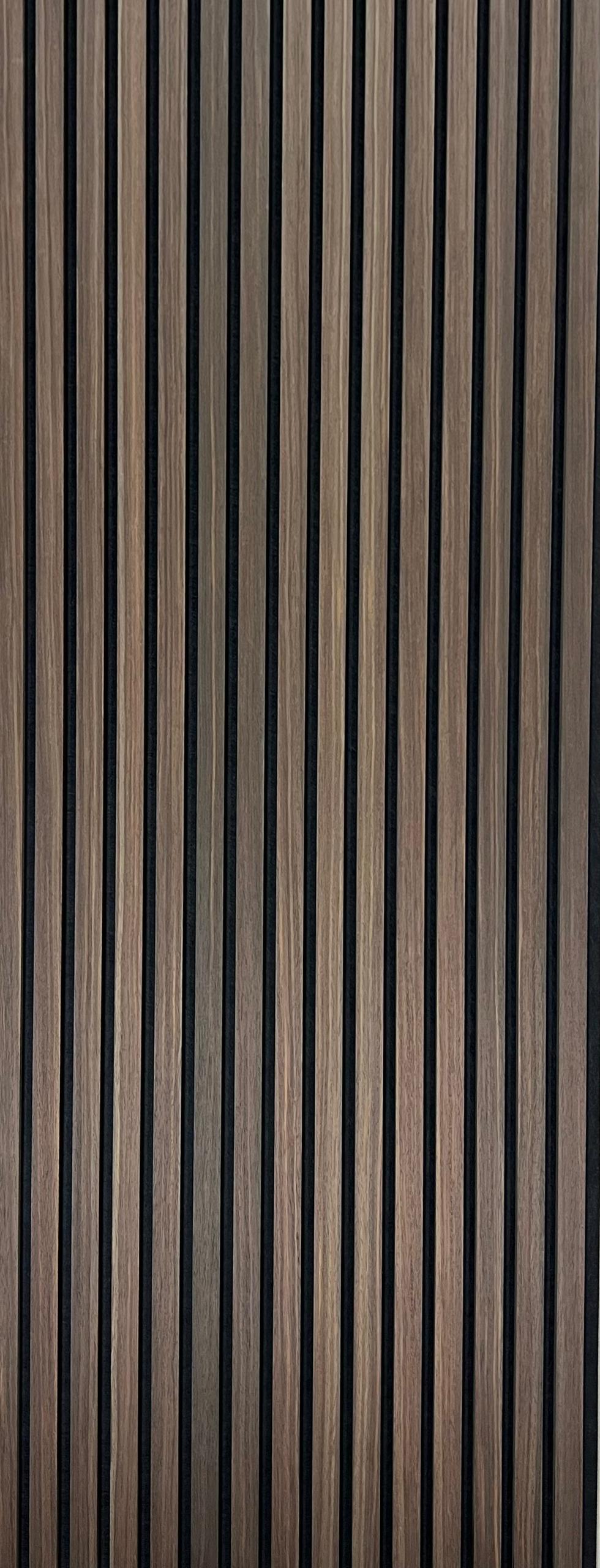 Smoke Walnut Acoustic Wall Panel 2' x 9' $199/ Panel NO TAX